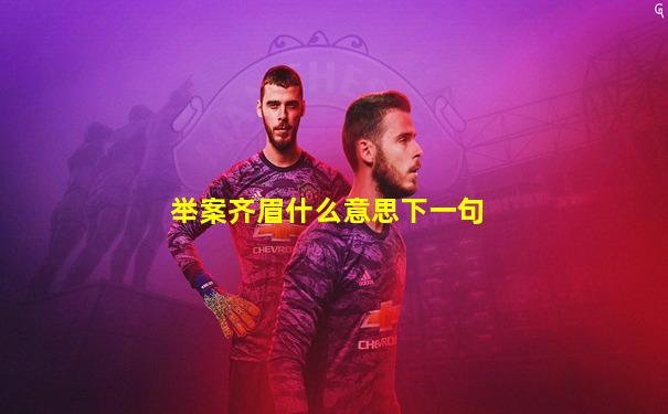 举案齐眉什么意思下一句