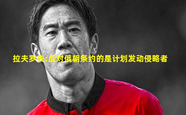 拉夫罗夫:反对俄朝条约的是计划发动侵略者