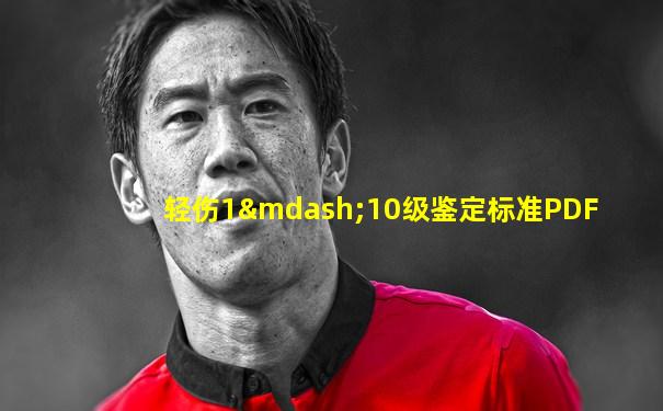 轻伤1—10级鉴定标准PDF